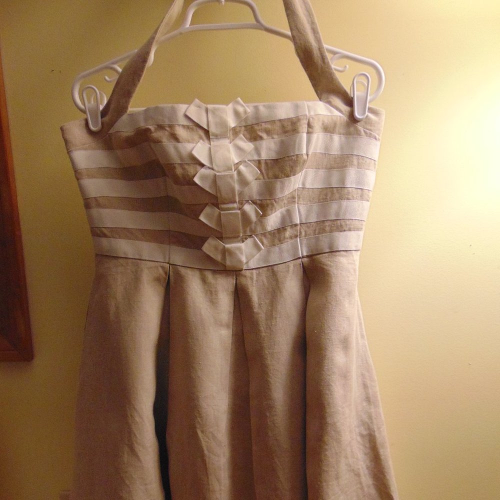 Jessica Simpson Size 12 Runs Small Bow Halter Dress